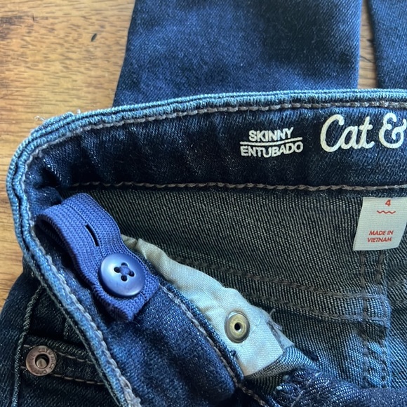 New! Girls 2pc Set Skinny Jeans - Picture 5 of 8